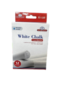 12 WHITE CHALK - PACK OF 12