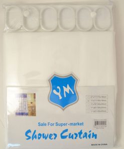 SHOWER CURTAIN 71  X 71 INCH WHITE