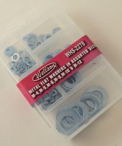METAL FLAT WASHERS IN ASSORTED SIZES (PACK OF 12)