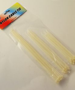 NYLON CABLE TIES VARIOUS SIZES CLEAR (PACK OF 12)