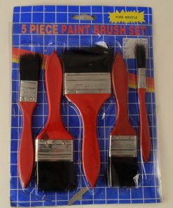 PAINT BRUSH SET 5 PIECE (PACK OF 12)