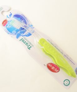 FOLDING TOOTHBRUSH GREEN (PACK OF 12)