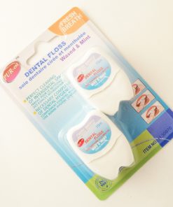 DENTAL FLOSS WAXED MINT 15M 2PCS (PACK OF 12)