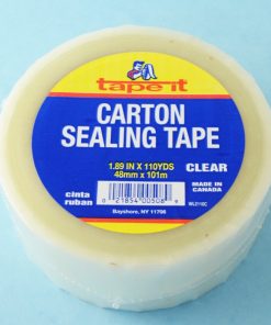 CARTON SEALING TAPE CLEAR 110Y (PACK OF 12)