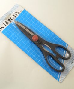 STAINLESS STEEL KITCHEN SCISSORS BLACK  (PACK OF 12)