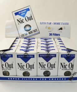 NIC OUT CIGARETTE FILTERS 30 UNITS X 20PK