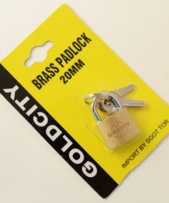 BRASS PADLOCK 20MM (PACK OF 24)