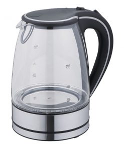 HAUZ LIVING 1.7 LITER/ 7CUP ILLUMINATING GLASS KETTLE BLACK