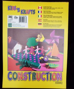 CONSTRUCTION 9"X12" (36 SHEETS) PACK OF 12