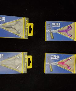 ZIPPER EARPHONES (PACK OF 12)