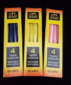 TAPER CANDLES 4PCS (PACK OF 12)