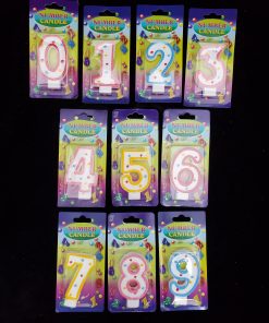 BIRTHDAY NUMBER CANDLES (PACK OF 12)