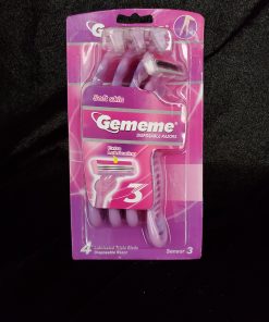 GEMEME LADIES DISPOSABLE RAZOR 4 PCS (PACK OF 24)