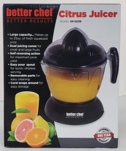 BETTER CHEF CITRUS JUICER 25OZ BLACK