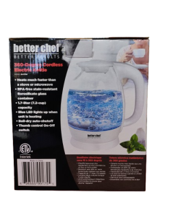 BETTER CHEF GLASS KETTLE (IM-175W)