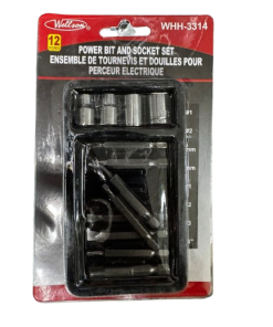 12 PCS POWER BIT AND SOCKET SET  (PACK OF 6)