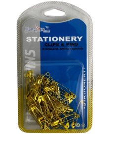 GOLD SAFETY PINS (PACK OF 12)
