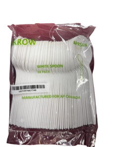 ARROW WHITE SPOON 48PCS (20 PACKS)